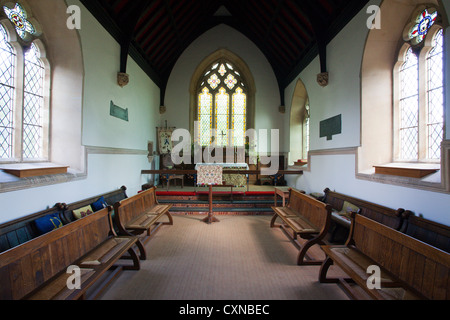 Altar in St. Botolphs Kirche Iken in der Nähe von Snape Suffolk ENgland Stockfoto