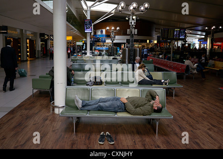 Heathrow Flughafen terminal 1 Abflug Stockfoto