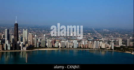 Luftbild Hafen Chicago, Illinois Stockfoto