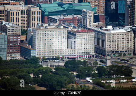 Luftaufnahme Kongresshotel, Chicago, Illinois Stockfoto