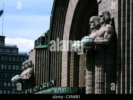 Hauptbahnhof in Helsinki, Finnland Stockfoto