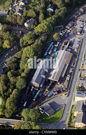 Luftaufnahme des Howarth Station Motor wirft Stockfoto