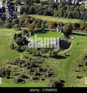 Luftaufnahme von Kendal Castle in Cumbria Stockfoto