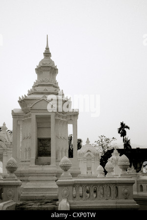 Thai Royal Friedhof im Wat Suan Dok aka Wat buppharam Chiang Mai in Thailand in Fernost Südostasien. orientalische Architektur Kunst historische Reisen Stockfoto