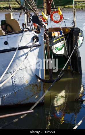 Thames Lastkähne in Maldon, Essex Stockfoto