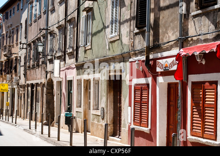 Straße, Vodnjan, Istrien, Kroatien Stockfoto