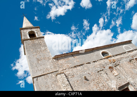 Kirche St.Foška - erbaut im 9. Jahrhundert, Zminj, Istrien, Kroatien Stockfoto