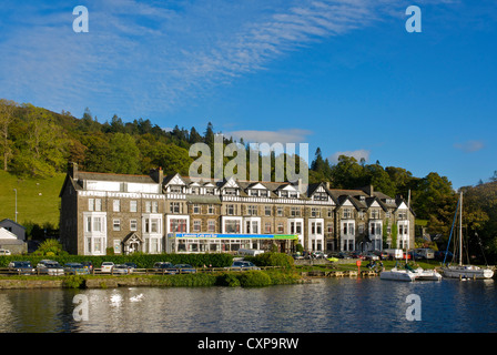 Ambleside Jugendherberge am Waterhead, mit Blick auf Lake Windermere, Lake District National Park, Cumbria, England UK Stockfoto