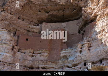 Montezuma Castle Nationalmonument, Camp Verde, Arizona, Vereinigte Staaten von Amerika Stockfoto