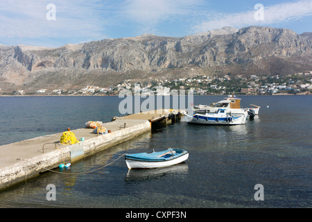 Rühmen, Angeln, Telendos Kalymnos, griechische Insel, Dodekanes, Griechenland Stockfoto