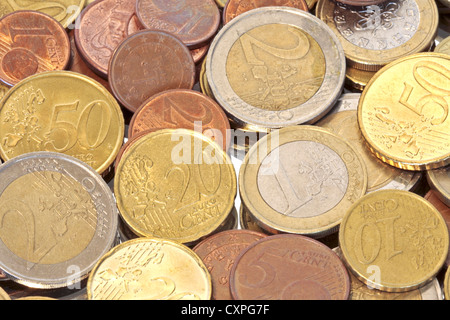 Euro Geld hautnah Stockfoto