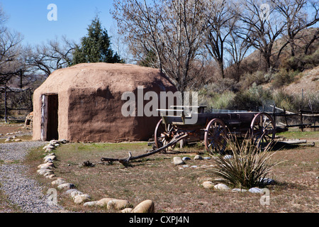 Lachs Ruinen & Heritage Park, alten Chaco archäologische Ruine Standort, New Mexico Stockfoto