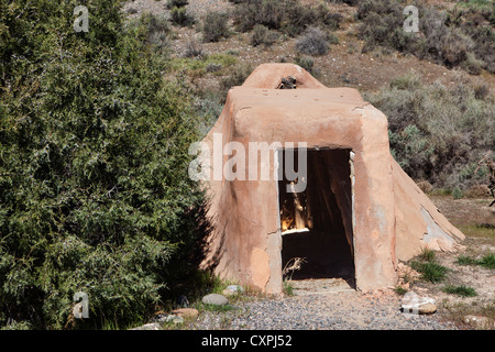 Lachs Ruinen & Heritage Park, alten Chaco archäologische Ruine Standort, New Mexico Stockfoto