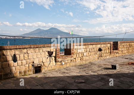 Details zu den Castel OVO in Neapel, Italien Stockfoto