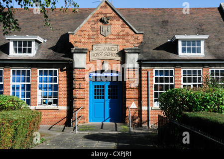 Greyfriars Gemeinschaft Grundschule im Gebäude der alten St James' Boys' School, King's Lynn, Norfolk. Stockfoto