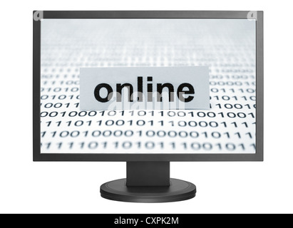 Web-Monitor-Konzept Stockfoto