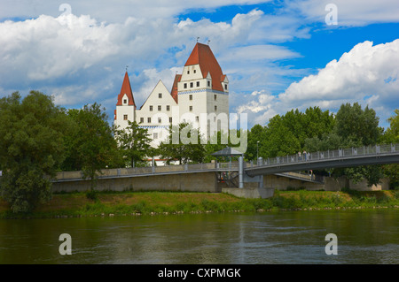 Ingolstadt, neues Schloss, Neues Schloss Burg, Donau, Upper Bavaria, Bavaria, Germany, Stockfoto
