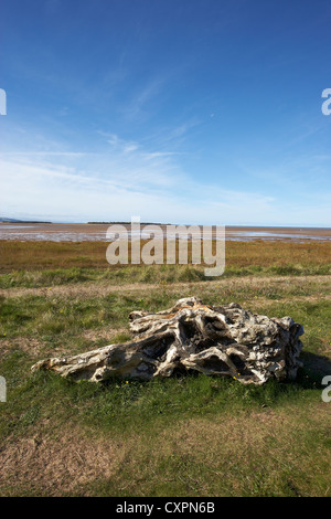 West Kirby mit Blick auf Hilbre Insel an der Mündung des Flusses Dee Wirral UK Stockfoto