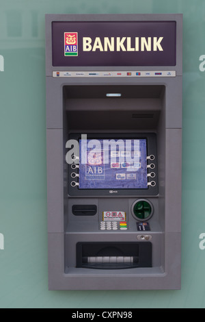 AIB Banklink Geldautomat in Dublin, Irland. Stockfoto