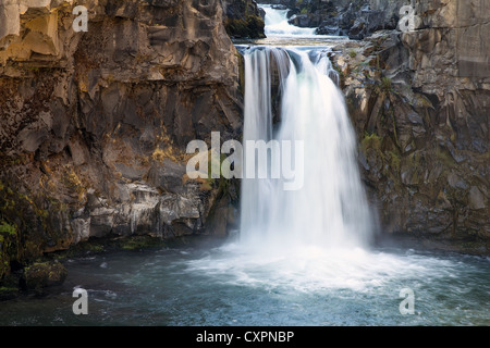 White River Falls State Park Wasserfall in Zentral-Oregon Stockfoto