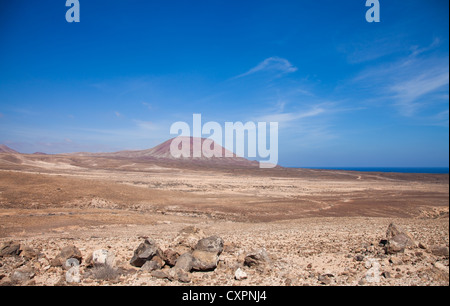 Nord Fuerteventura, Montana Roja (roter Berg) Stockfoto