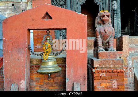 Asien Indien Uttar Pradesh Varanasi Eingang der Nepali-Hindu-Tempel Stockfoto