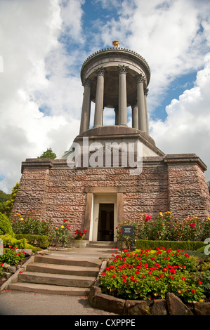 Die drei Seiten Denkmal in Robert Burns Memorial Gardens, Alloway. Ayreshire. Schottland.  SCO 8620 Stockfoto