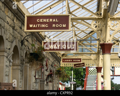 Ramsbottom Lancashire Railway Station Zeichen Stockfoto