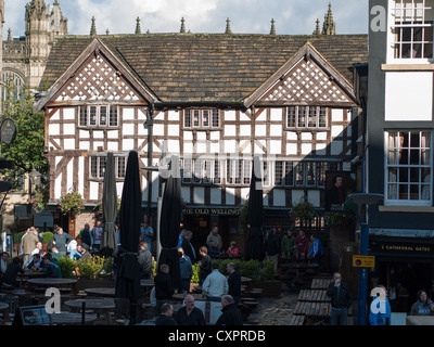 Sinclairs Austernbar, Trümmern, Manchester Stockfoto