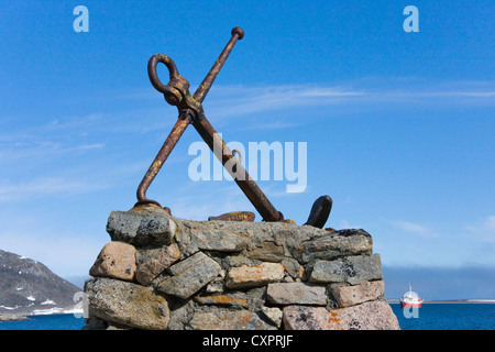 Anker in Virgohamna, Spitzbergen, Norwegen Stockfoto