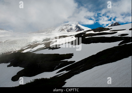 Mt. Baker, ein aktiver Vulkan in North Cascade Mountains Western Washington, USA. Stockfoto