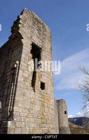 Morton Castle in der Nähe von Thornhill in Süd-West-Schottland Stockfoto