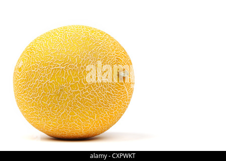 Galia Melone isoliert auf weiss Stockfoto