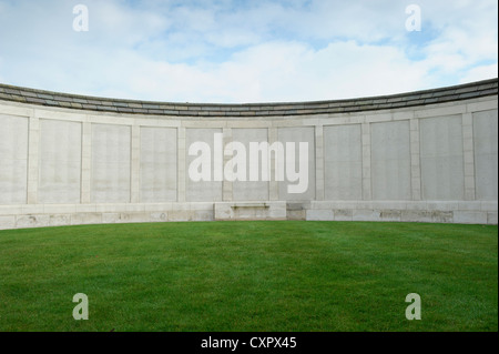 Tyne Cot Commonwealth War Graves Friedhof und Denkmal für die fehlenden. Stockfoto