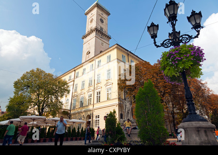 Rathaus, L'viv Altstadt, Ukraine Stockfoto