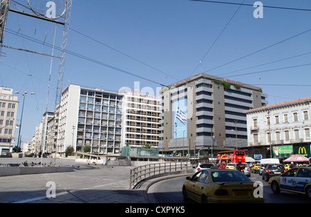 Omonia-Platz, Athen, Attika, Griechenland Stockfoto