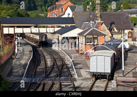 Llangollen Railway Station, Wales Stockfoto