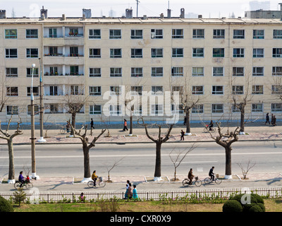 Demokratischen Völker Volksrepublik Korea (DVRK), Nordkorea, Hamhung, Stadtstraßen Stockfoto