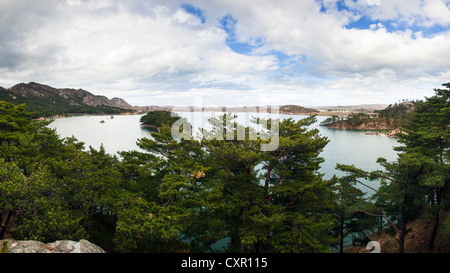 Demokratischen Völker Volksrepublik Korea (DVRK), Nordkorea, See im Kumgang-Gebirge Stockfoto