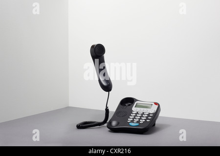 Festnetz-Telefon aus dem Schneider Stockfoto