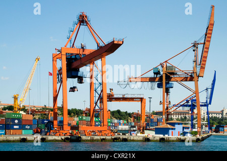 Ägypten, Istanbul, Üsküdar, Industrie-Hafen Stockfoto