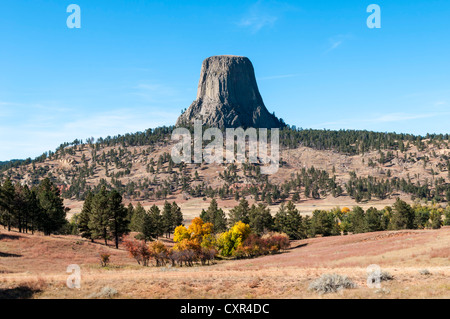 Devils Tower in Wyoming Stockfoto