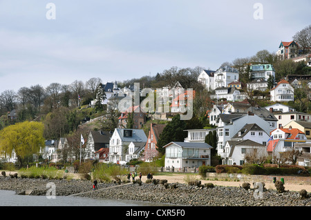 Suellberg Hügel, Blankenese Bezirk auf der Elbe Fluss, Hamburg, Deutschland, Europa Stockfoto