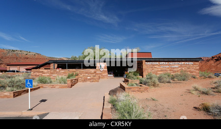 Das Besucherzentrum im Capitol Reef National Park, Torrey, Utah, USA Stockfoto