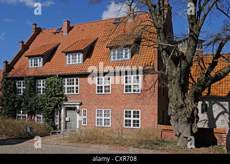 Stadt-Archive Stralsund auf dem Gelände der Abtei von St. Johns, Altstadt Zentrum, Stralsund, UNESCO-Weltkulturerbe Stockfoto