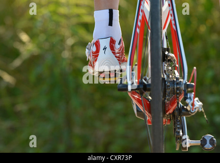 Road Race Schuh, professionelle racing Bike, Waiblingen, Baden-Württemberg, Deutschland, Europa, PublicGround Stockfoto