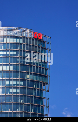 Wolkenkratzer, DB-Tower, Potsdamer Platz Platz, Tiergarten Viertel, Berlin, Deutschland, Europa Stockfoto