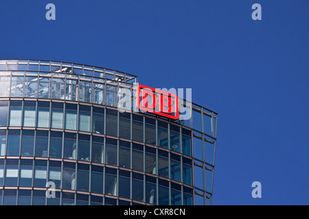 Wolkenkratzer, DB-Tower, Potsdamer Platz Platz, Tiergarten Viertel, Berlin, Deutschland, Europa Stockfoto