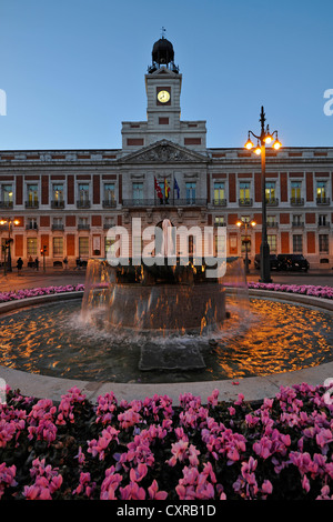 Presidencia De La Comunidad de Madrid, Antigua Casa de Correos, Büro der autonomen Gemeinschaft von Madrid, Sitz des Amtes Stockfoto