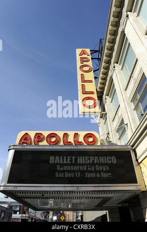 Apollo Theater in Harlem, Manhattan, New York City, New York, USA, Nordamerika Stockfoto